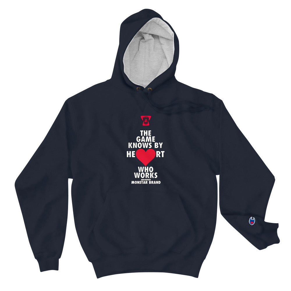 MMB - The Game Knows By Heart Who Works Champion Hoodie