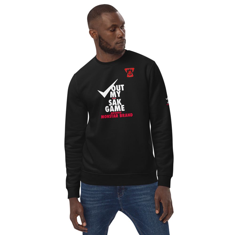 MMB - CheckOut My Sak (Sock) Game Unisex eco sweatshirt