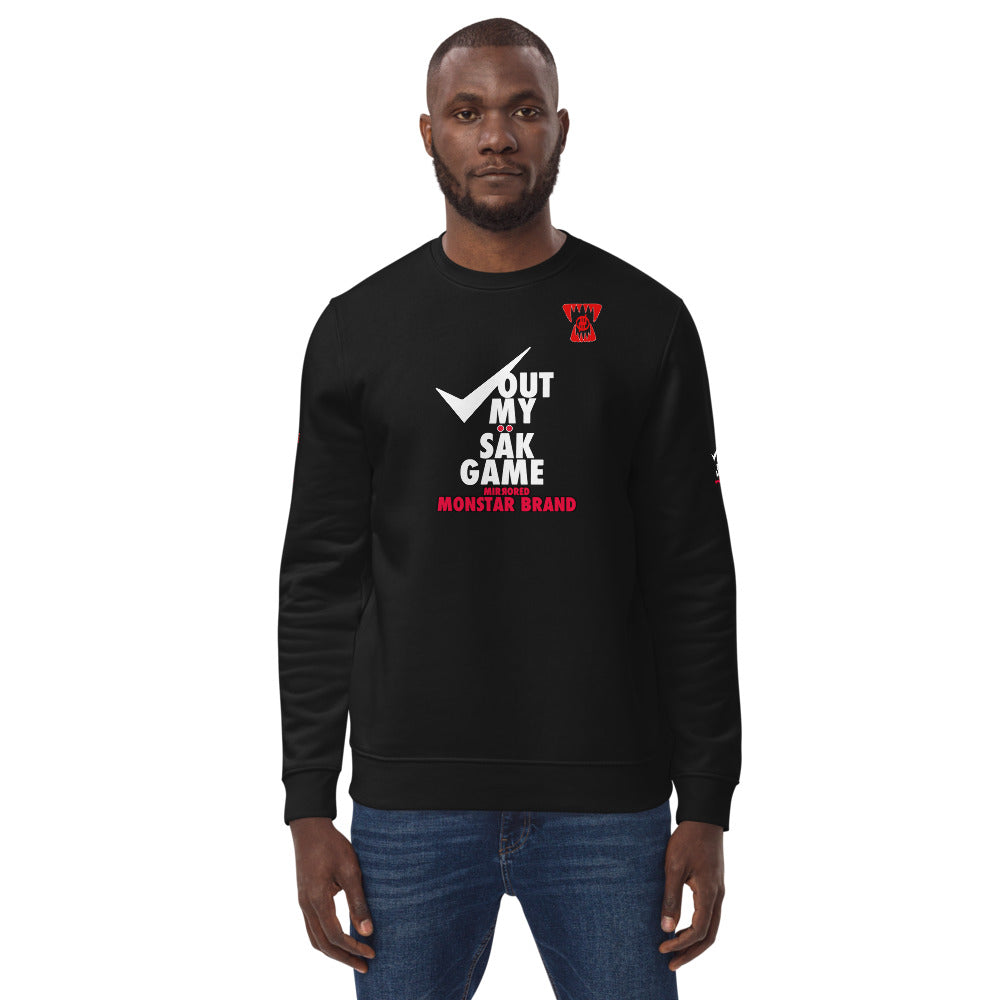 MMB - CheckOut My Sak (Sock) Game Unisex eco sweatshirt