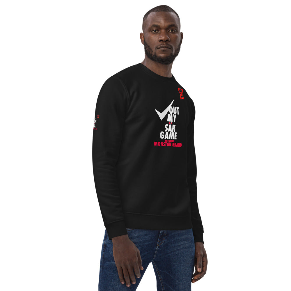 MMB - CheckOut My Sak (Sock) Game Unisex eco sweatshirt