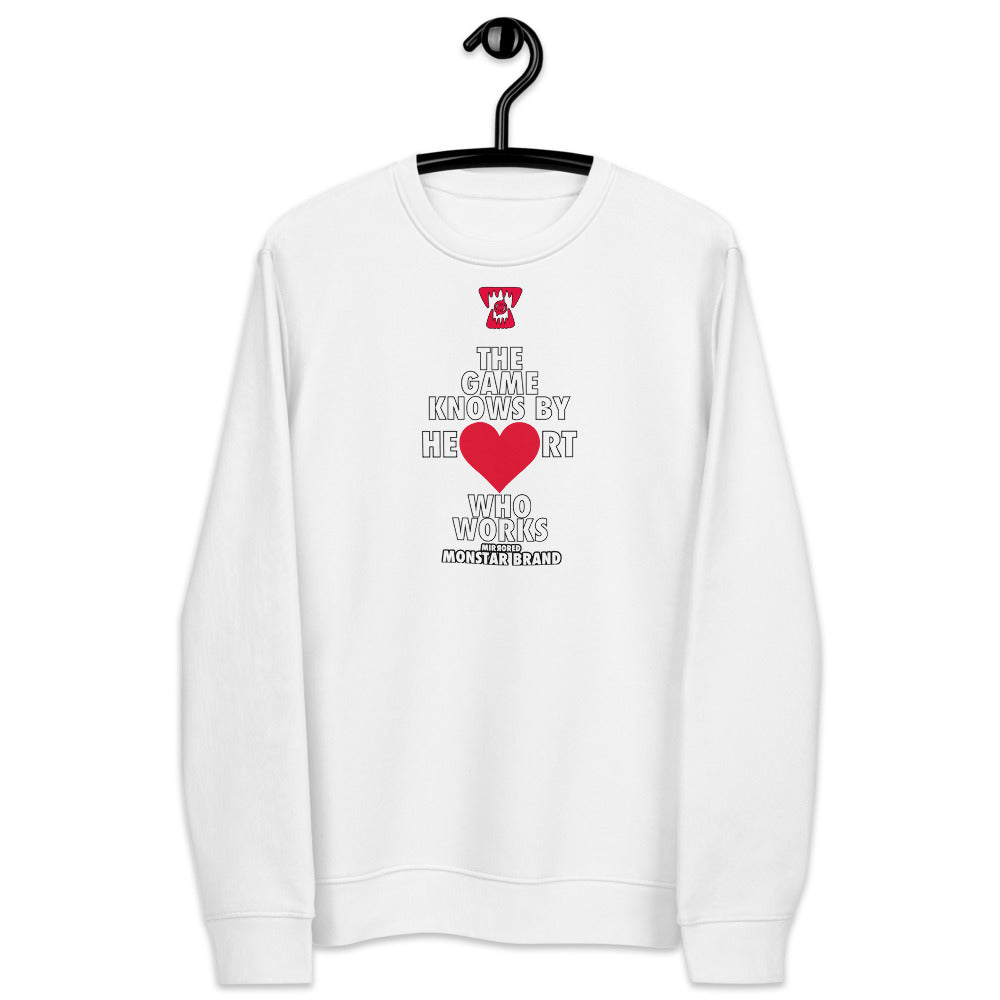 MMB - The Game Knows By Heart Who Works Unisex eco sweatshirt