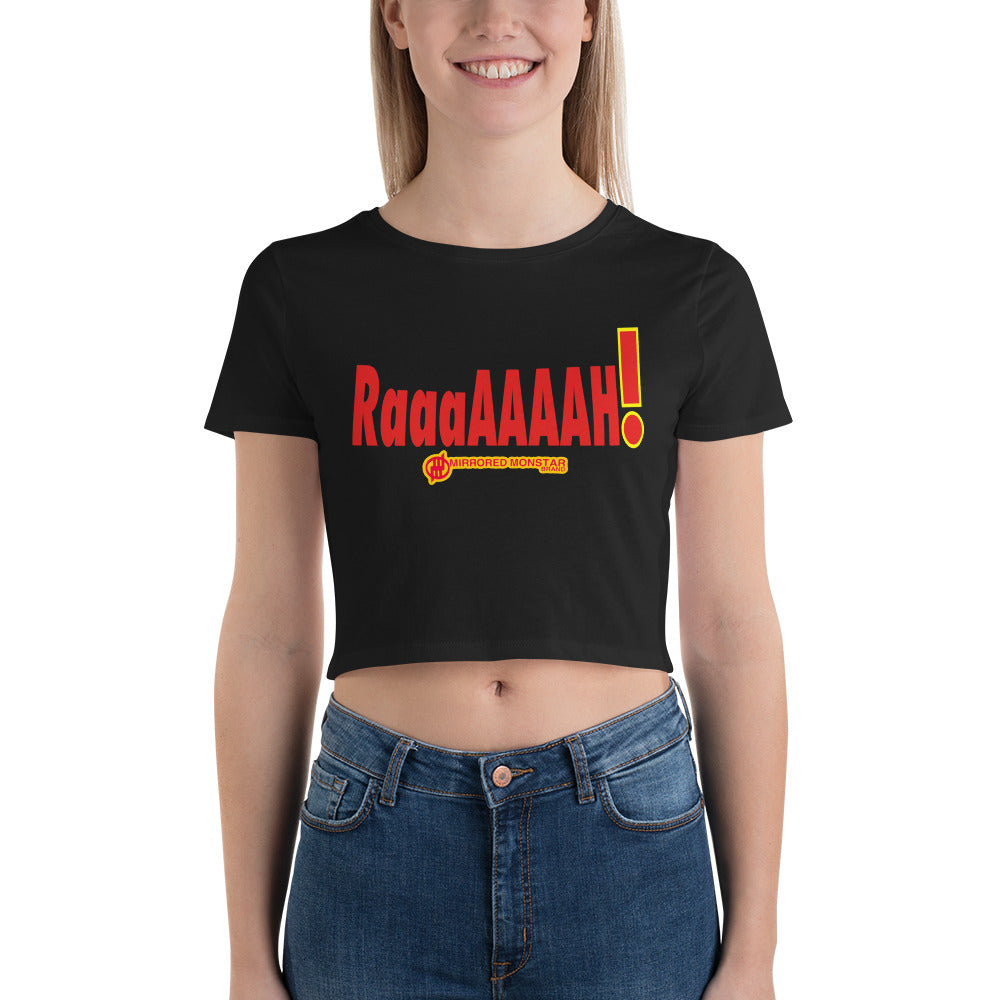 MMB - RaaaAAAAH! (Red/Yellow) Women’s Crop Tee