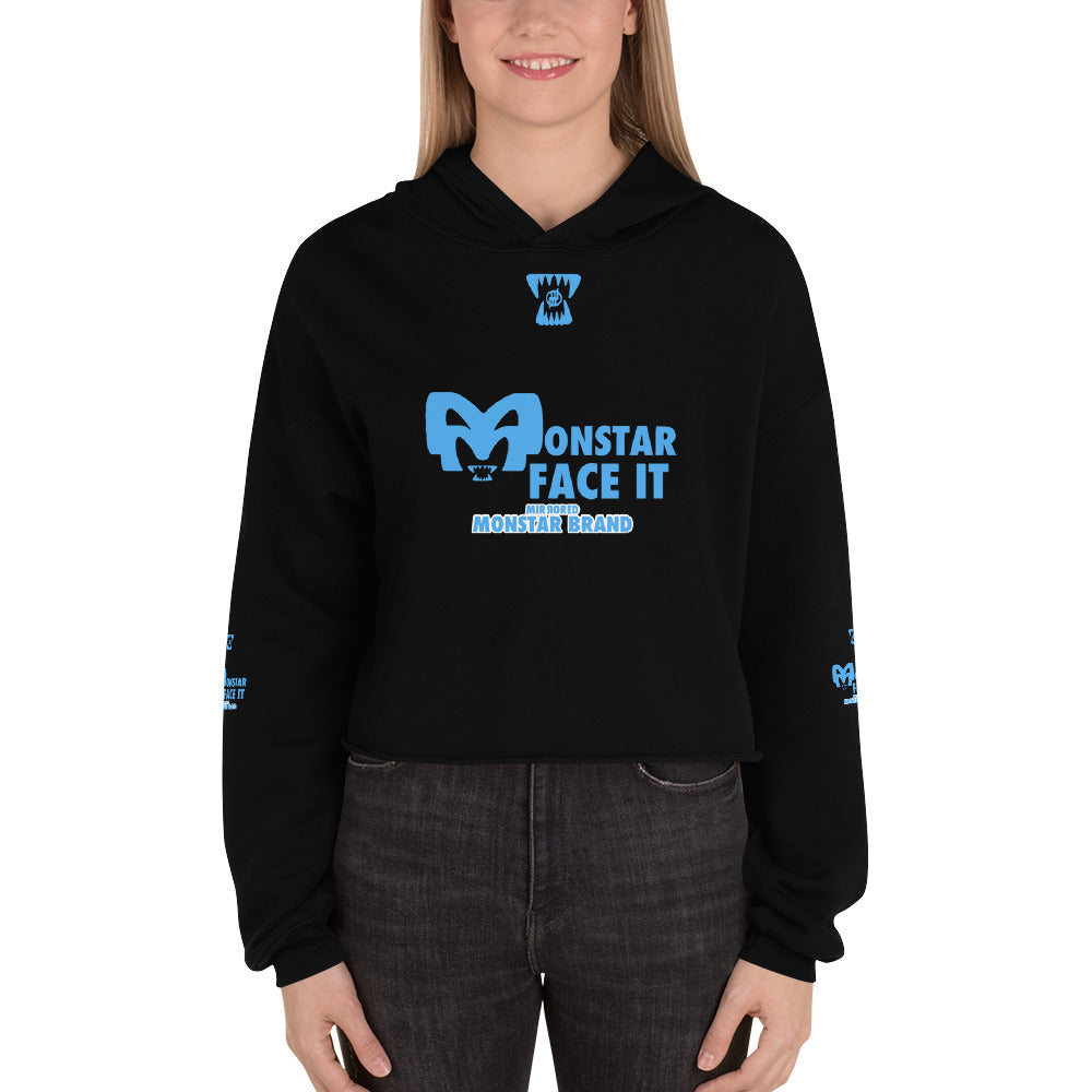 MMB -Monstar Face It Crop Hoodie