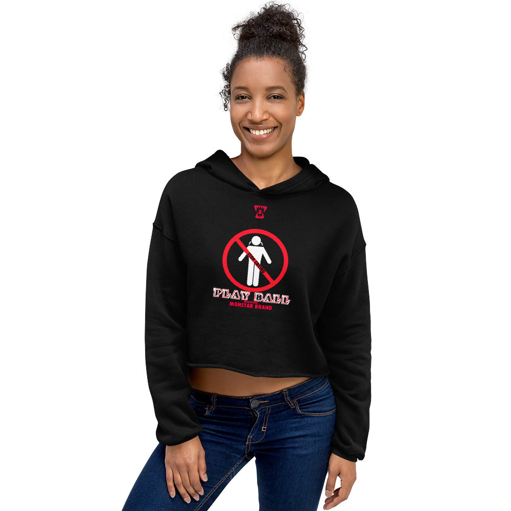 MMB - Stop Crying, Play Ball Crop Hoodie