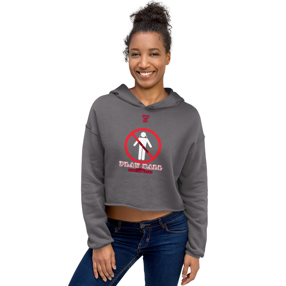 MMB - Stop Crying, Play Ball Crop Hoodie