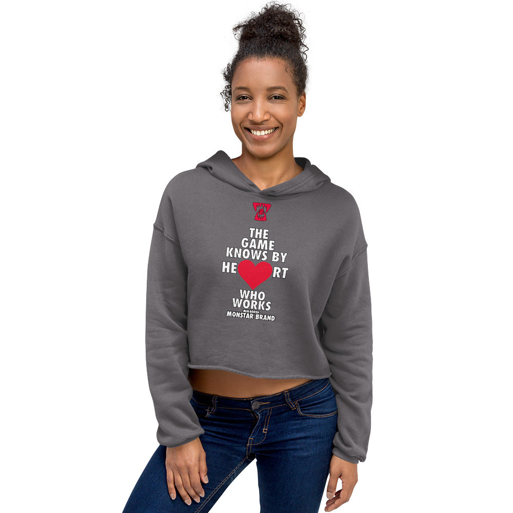 MMB - The Game Knows By Heart Who Works Crop Hoodie