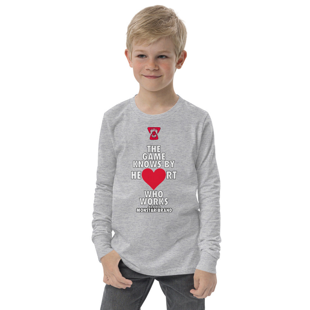 MMB - The Game Knows By Heart Who Works Youth long sleeve tee