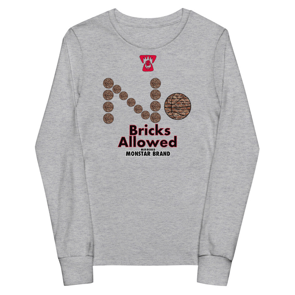 MMB - No Bricks Allowed Youth long sleeve tee