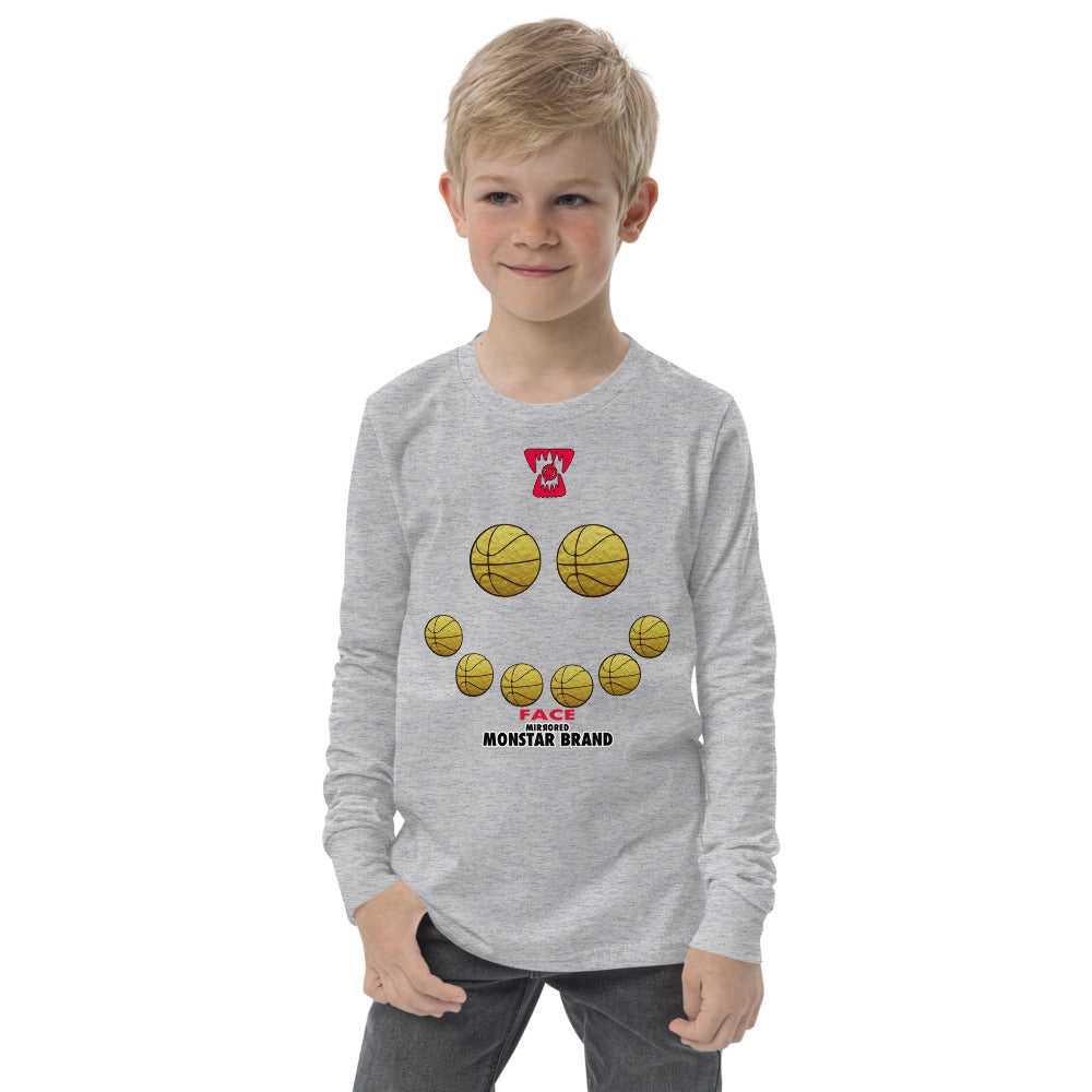 MMB - Hoop Smiley Face Youth long sleeve tee