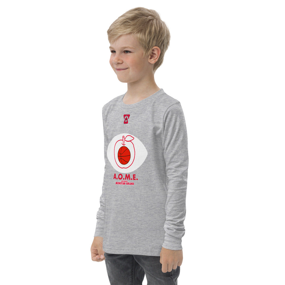 MMB - Basketball Is The Apple Of My Eye Youth long sleeve tee