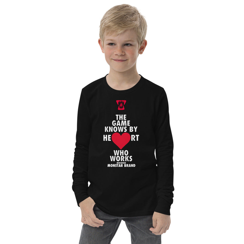 MMB - The Game Knows By Heart Who Works Youth long sleeve tee