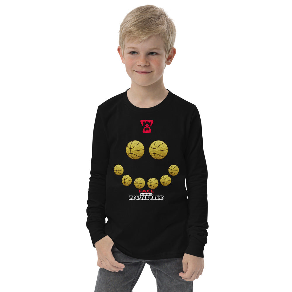 MMB - Hoop Smiley Face Youth long sleeve tee