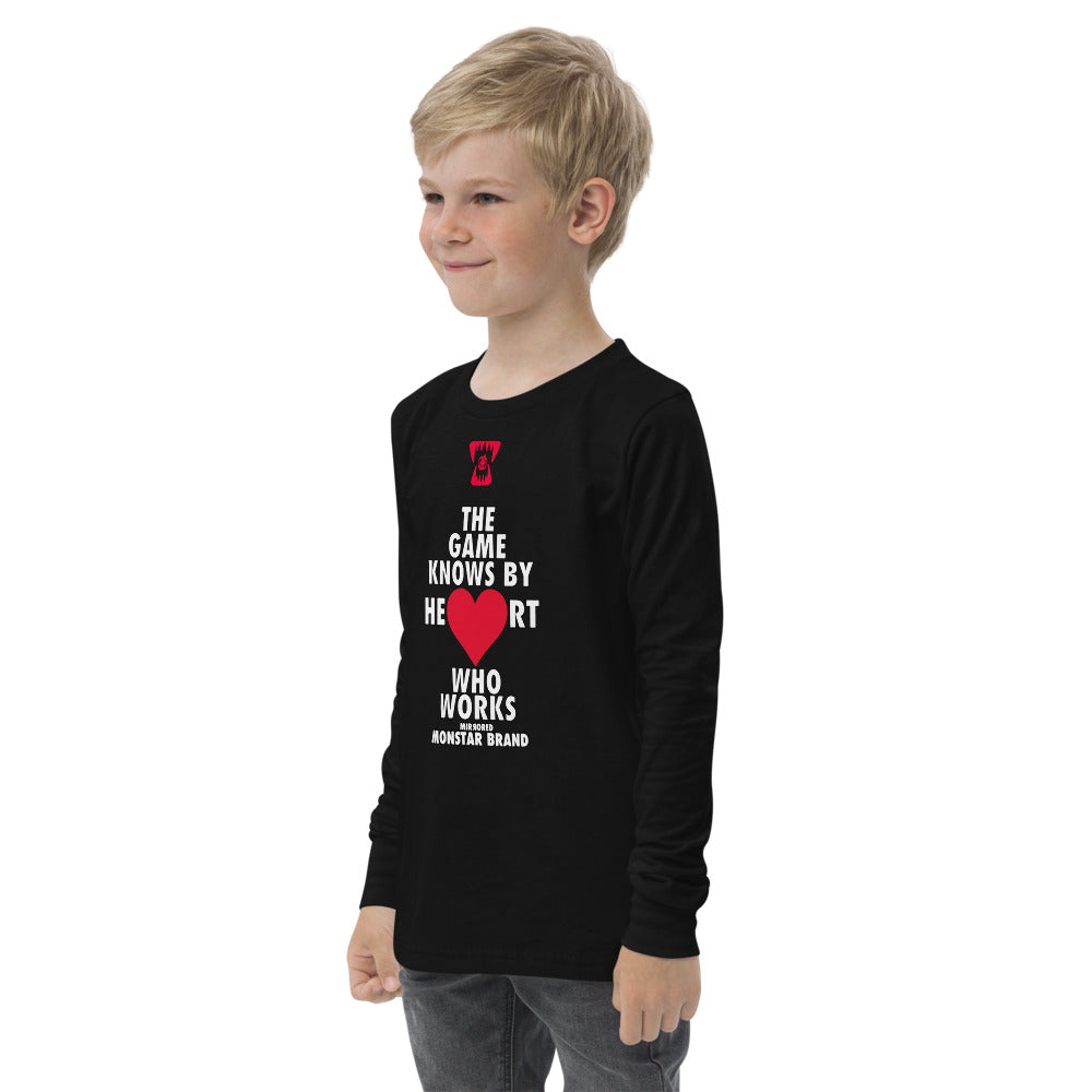 MMB - The Game Knows By Heart Who Works Youth long sleeve tee