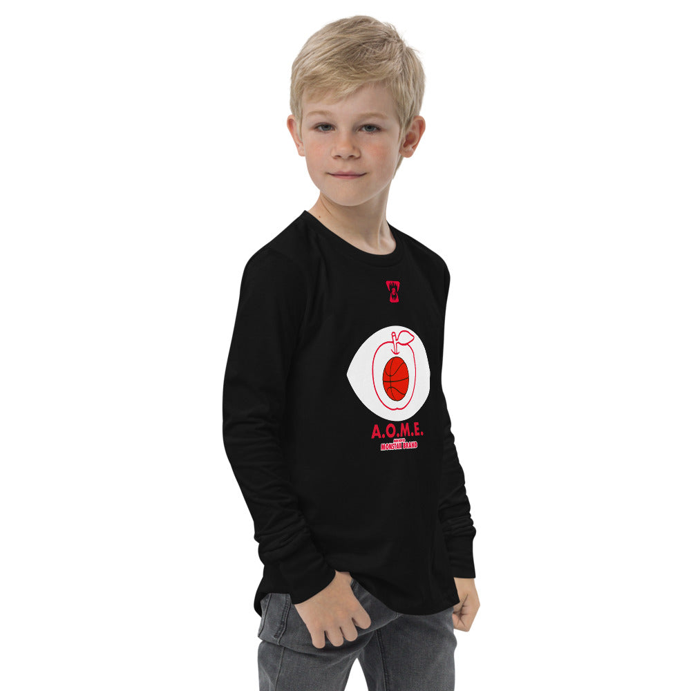 MMB - Basketball Is The Apple Of My Eye Youth long sleeve tee