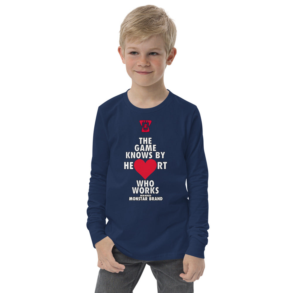 MMB - The Game Knows By Heart Who Works Youth long sleeve tee