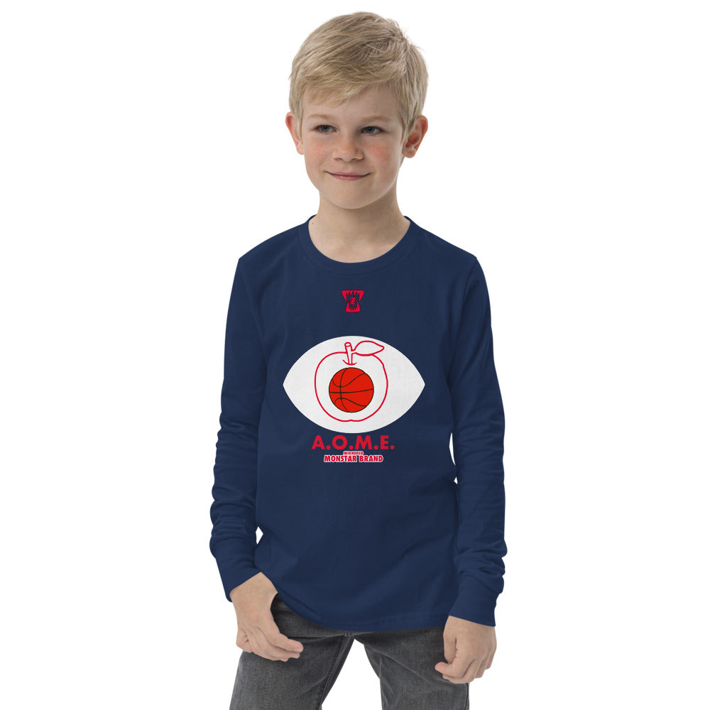 MMB - Basketball Is The Apple Of My Eye Youth long sleeve tee