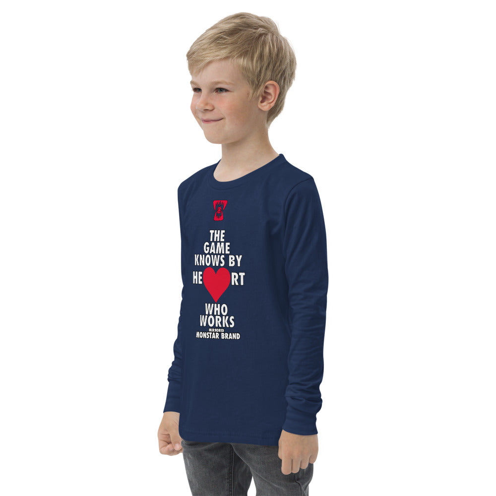 MMB - The Game Knows By Heart Who Works Youth long sleeve tee