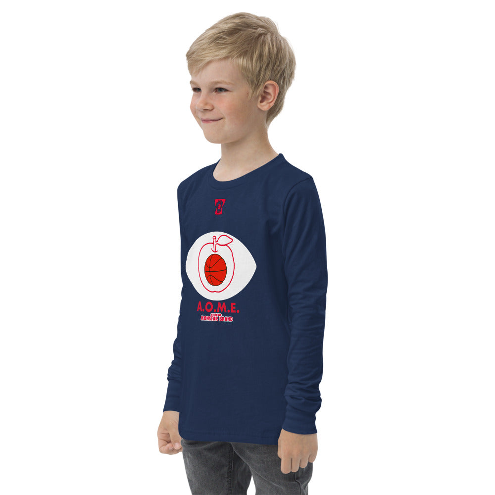 MMB - Basketball Is The Apple Of My Eye Youth long sleeve tee