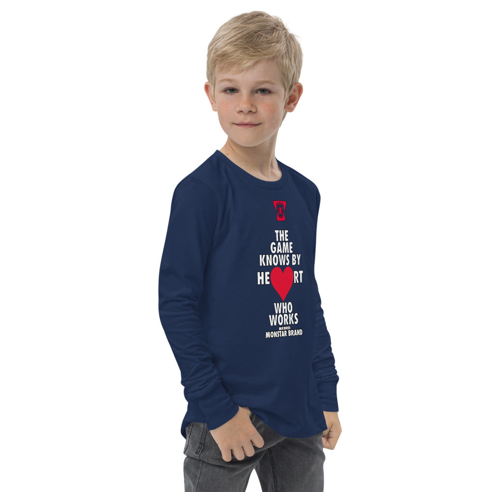 MMB - The Game Knows By Heart Who Works Youth long sleeve tee