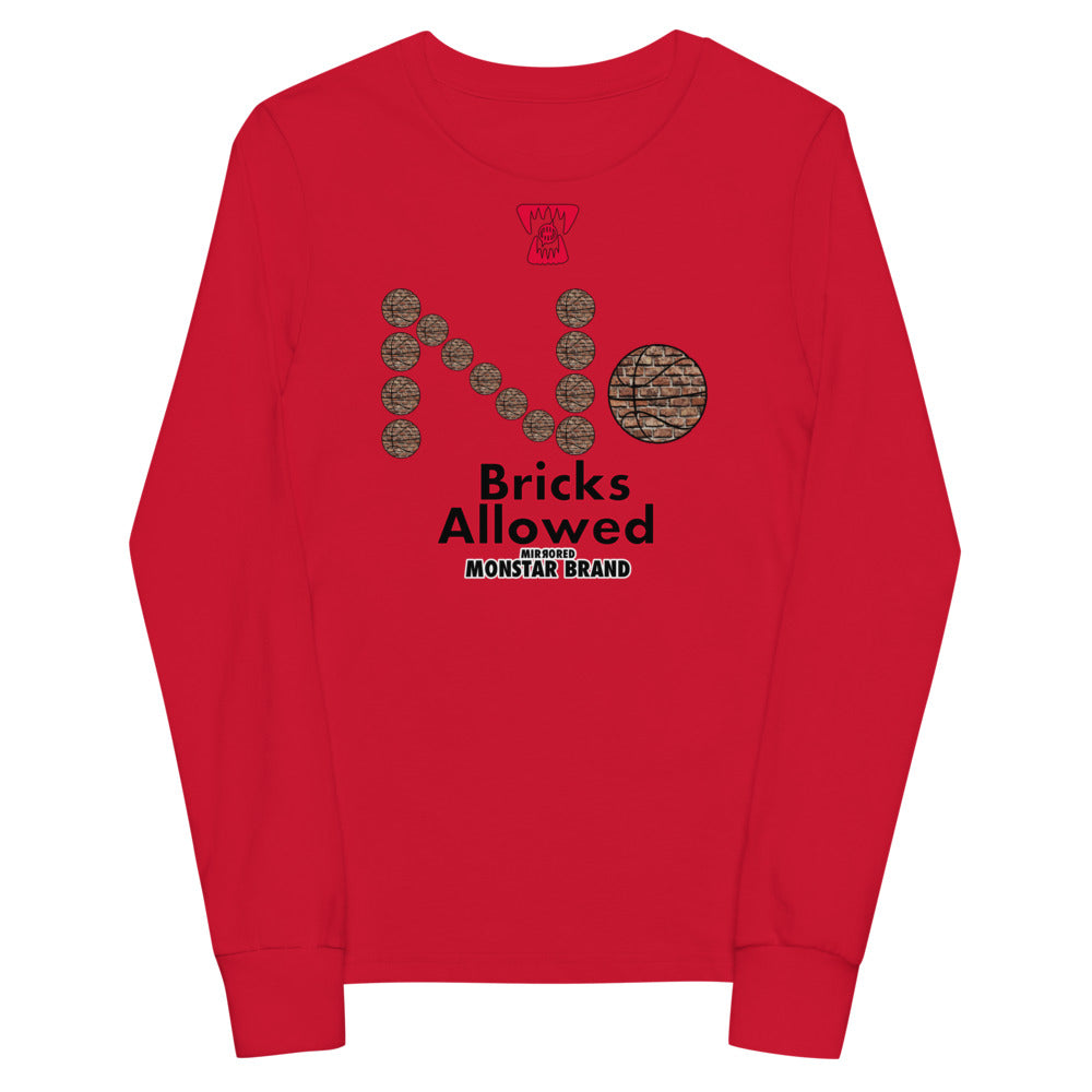 MMB - No Bricks Allowed Youth long sleeve tee