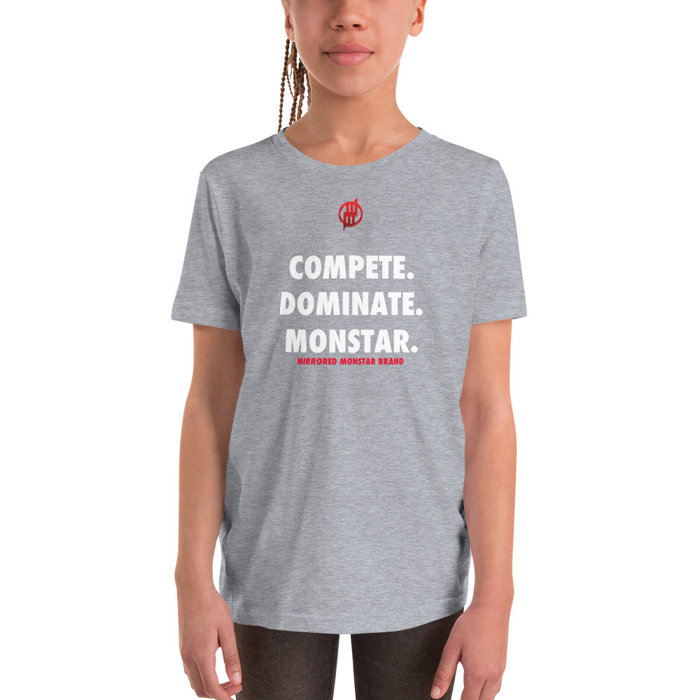 MMB - Compete. Dominate. Monstar. Youth Short Sleeve T-Shirt