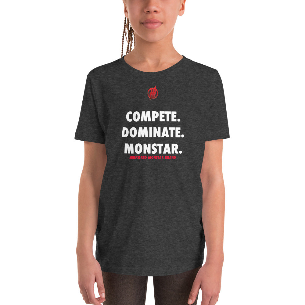 MMB - Compete. Dominate. Monstar. Youth Short Sleeve T-Shirt