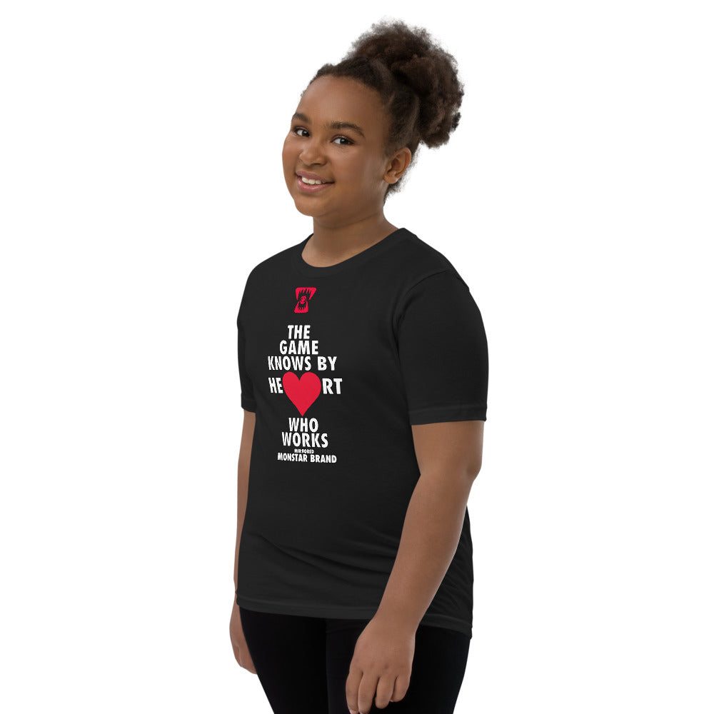 MMB - The Game Knows By Heart Who Works Youth Short Sleeve T-Shirt