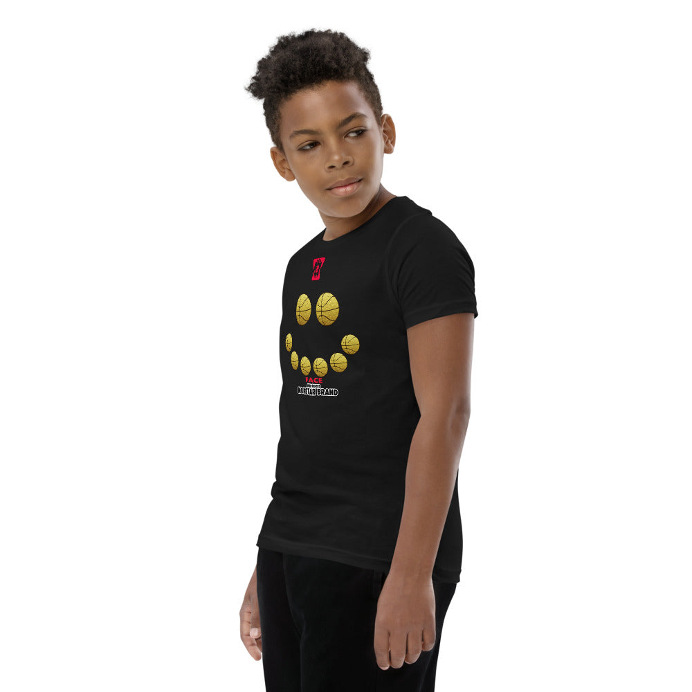 MMB - Hoop Smiley Face Youth Short Sleeve T-Shirt