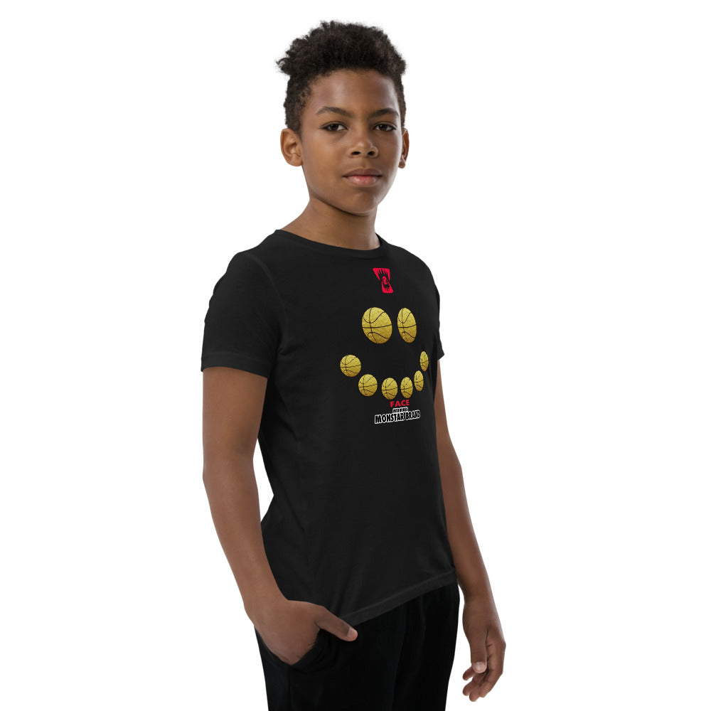 MMB - Hoop Smiley Face Youth Short Sleeve T-Shirt