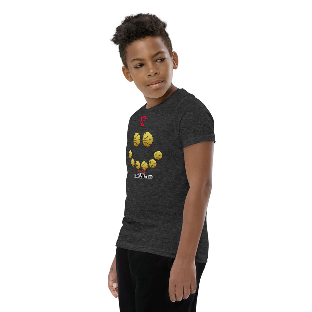 MMB - Hoop Smiley Face Youth Short Sleeve T-Shirt