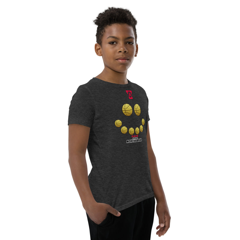 MMB - Hoop Smiley Face Youth Short Sleeve T-Shirt