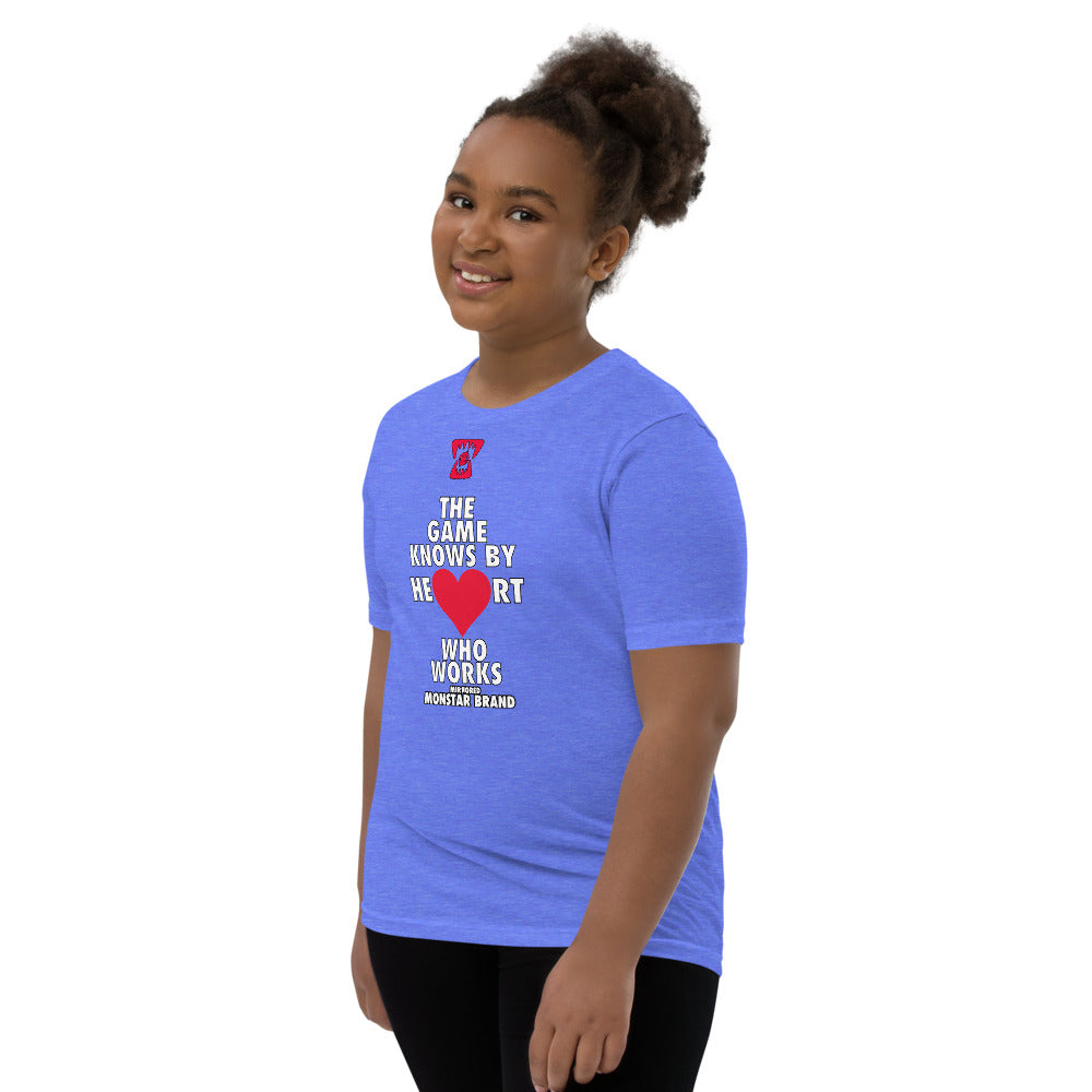 MMB - The Game Knows By Heart Who Works Youth Short Sleeve T-Shirt