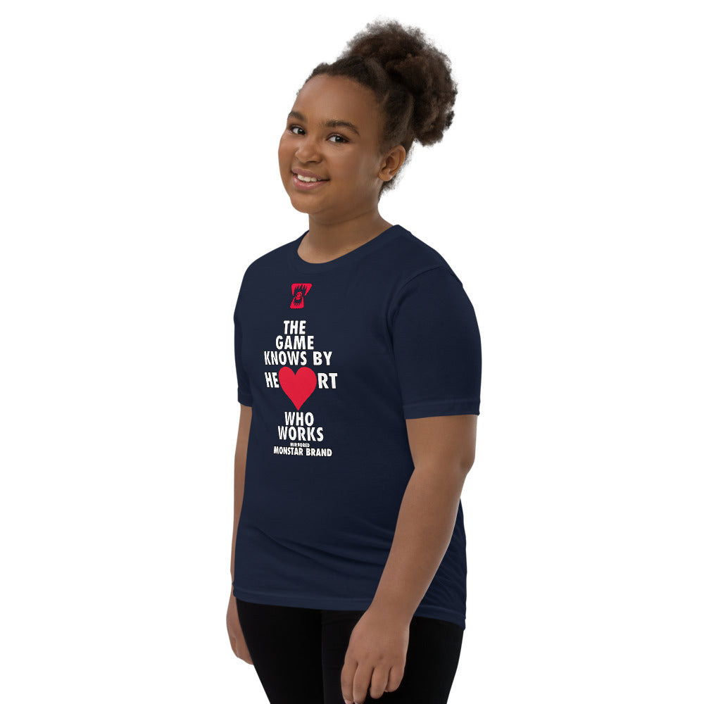 MMB - The Game Knows By Heart Who Works Youth Short Sleeve T-Shirt