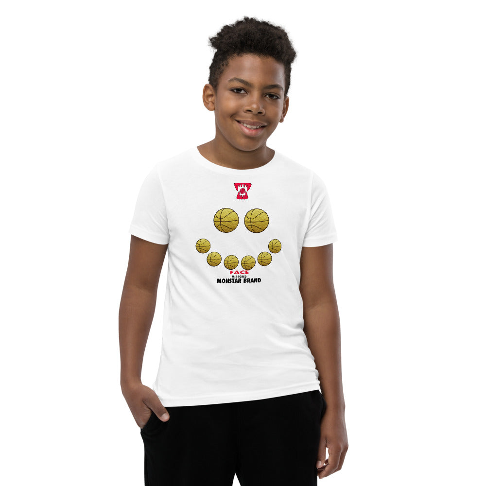 MMB - Hoop Smiley Face Youth Short Sleeve T-Shirt