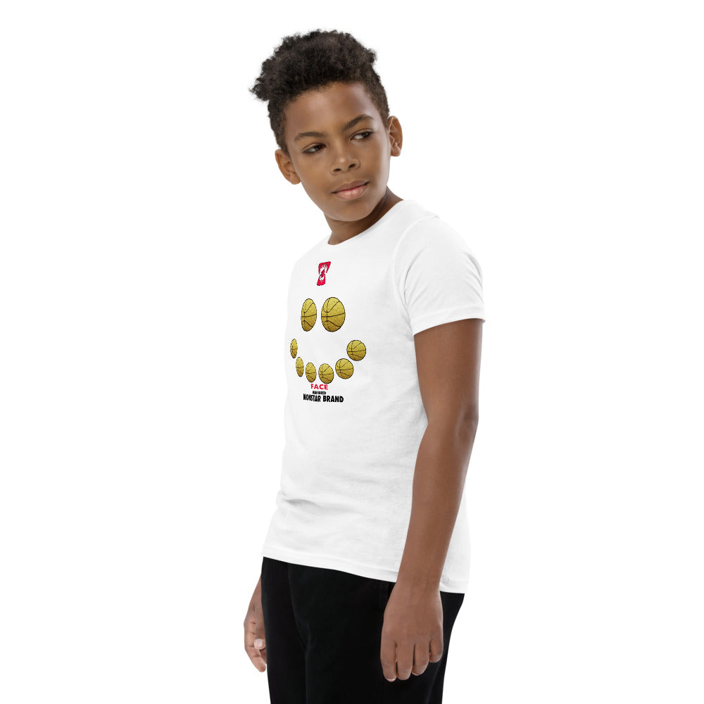 MMB - Hoop Smiley Face Youth Short Sleeve T-Shirt