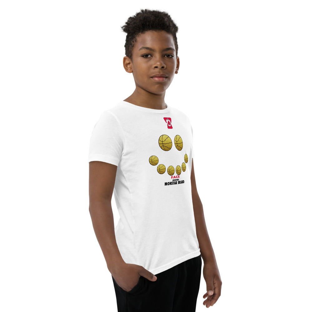 MMB - Hoop Smiley Face Youth Short Sleeve T-Shirt